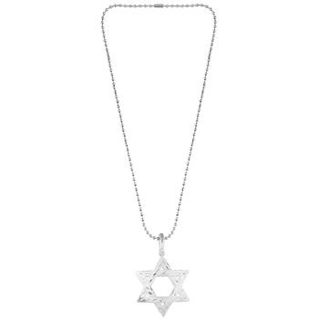 Brass star of david pendant jewish jewellery men women 4