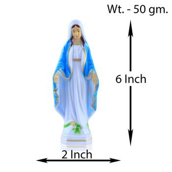 Resin mother mary stand idol figurine christian spiritual 2