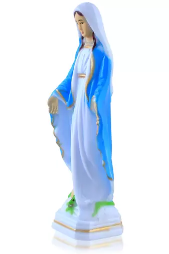 Resin mother mary stand idol figurine christian spiritual
