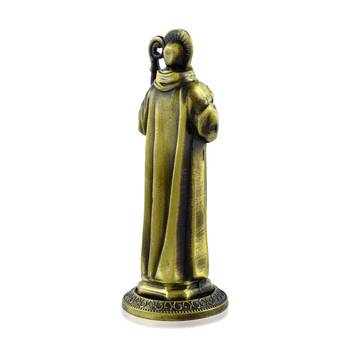 dzine trendz decorative brass saint benedict figurine with antique finish 4