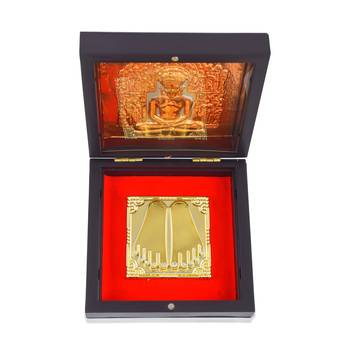 Gold plated jai jinendra gift box 2