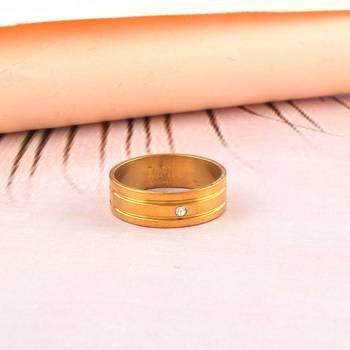Brass gold plated lan diamond moissanite finger band for men women 1
