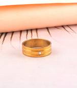 Brass gold plated lan diamond moissanite finger band for men women