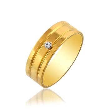 Brass gold plated lan diamond moissanite finger band for men women 2