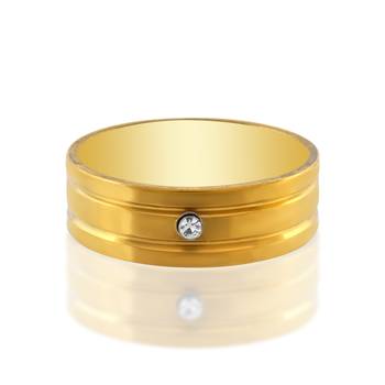 Brass gold plated lan diamond moissanite finger band for men women 3