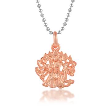 Brass pure copper panchmukhi hanuman bajrang bali pendant 2