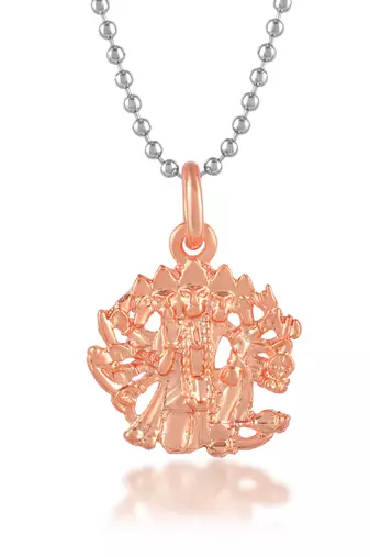 Brass pure copper panchmukhi hanuman bajrang bali pendant