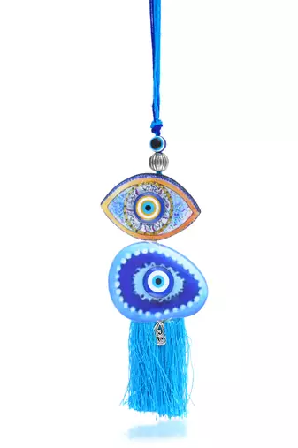 Rakhi for bhaiya bhabhi- evil eye rakhi set (pack of 2)