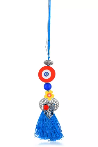 Rakhi for bhaiya bhabhi- evil eye rakhi set (pack of 2)