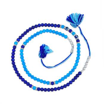 Rakhi for bhaiya bhabhi- one long wraparound with one silver charm red rakhi   (pack of 2) 5
