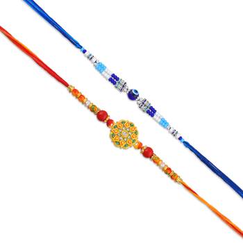Rakhi for bhaiya bhabhi-traditional 4 rakhi combo for rakshabandhan 5
