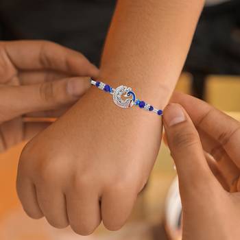 Traditional handmade rakhi for bhai bhabhi and child for rakshabandhan (pack of 3) 5