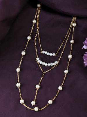 Brass gold-plated handcrafted necklace 2