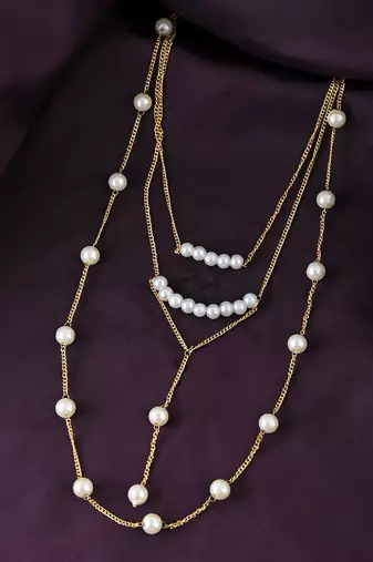 Brass gold-plated handcrafted necklace