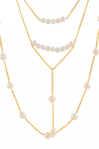 Brass gold-plated handcrafted necklace