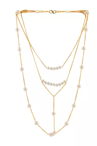 Brass gold-plated handcrafted necklace
