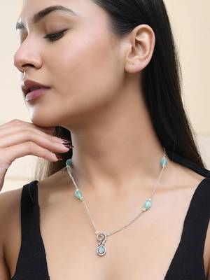 Brass silver-plated handcrafted chain 1