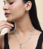 Brass silver-plated handcrafted chain