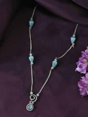Brass silver-plated handcrafted chain 2