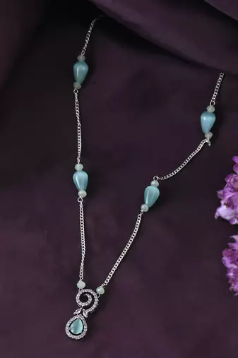 Brass silver-plated handcrafted chain