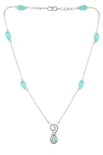Brass silver-plated handcrafted chain