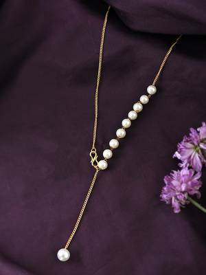 Brass gold-plated handcrafted necklace 1