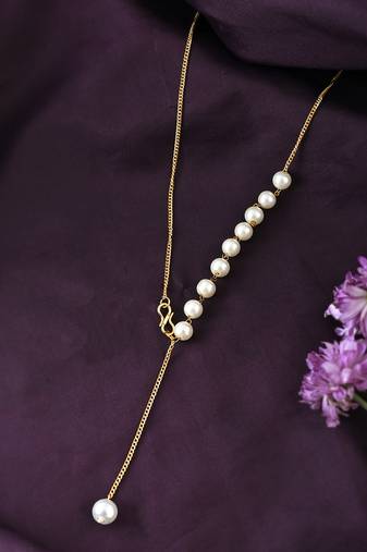Brass gold-plated handcrafted necklace