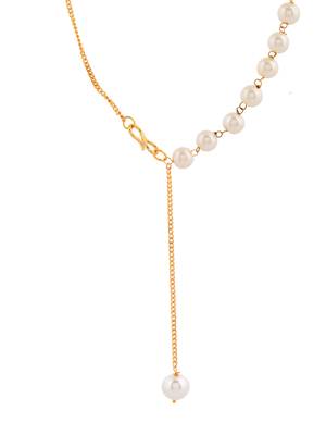 Brass gold-plated handcrafted necklace 2