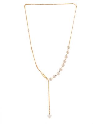 Brass gold-plated handcrafted necklace 3