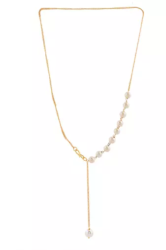 Brass gold-plated handcrafted necklace
