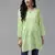 Hand embroidered tea green cotton lucknowi chikankari short kurti