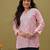 Hand embroidered pink cotton lucknowi chikankari kurti