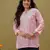 Hand embroidered pink cotton lucknowi chikankari kurti