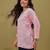 Hand embroidered pink cotton lucknowi chikankari kurti