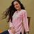 Hand embroidered pink cotton lucknowi chikankari kurti