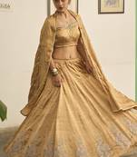 GOLD embroidered TISSUE Lehenga