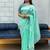 sea green Fancy Two Tone Saree And Bandhej Blouse