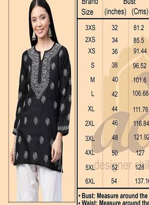 Hand embroidered peach cotton lucknowi chikankari straight kurti 6