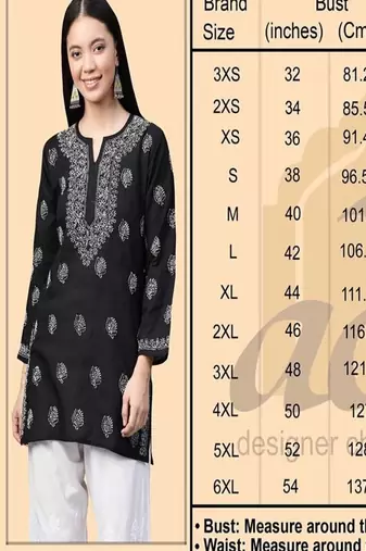 Hand embroidered peach cotton lucknowi chikankari short kurti