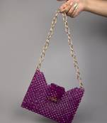 Purple cystal handag