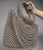 Silver cystal handag