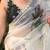 white soft organza saree With Blouse Set 