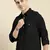 Black cotton pathani with salwar
