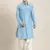 Light blue cotton pathani with salwar