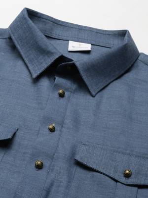 Denim blue cotton pathani with salwar 2