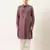 Purple pure cotton pathani with salwar