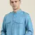 Blue light cotton short pathani