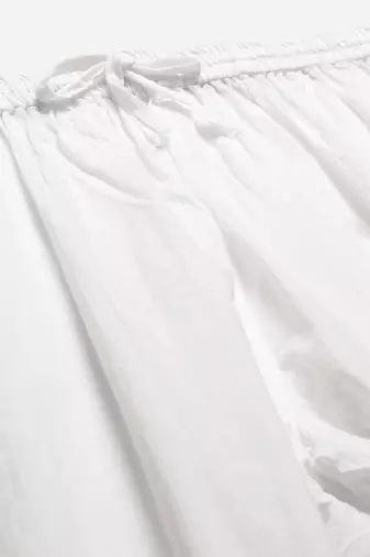 Hand embroidered white cotton lucknowi chikankari palazzo
