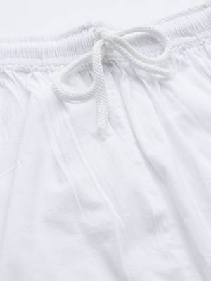 Hand embroidered white cotton lucknowi chikankari palazzo 5