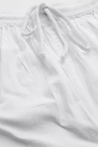 Hand embroidered white cotton lucknowi chikankari palazzo
